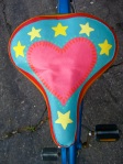 upholstered bicycle seat