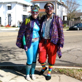 our costumes, before the Endymion parade